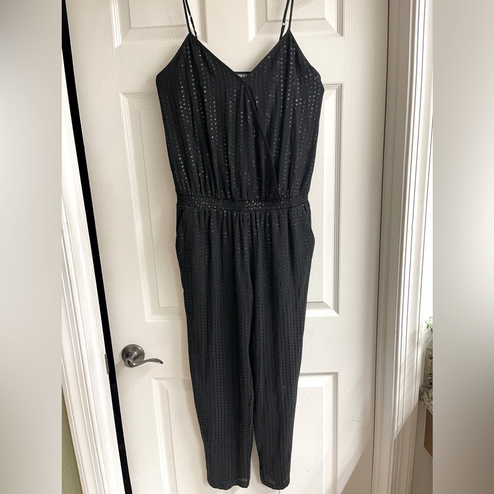 EXPRESS Sparkling Black Sequin Jumpsuit